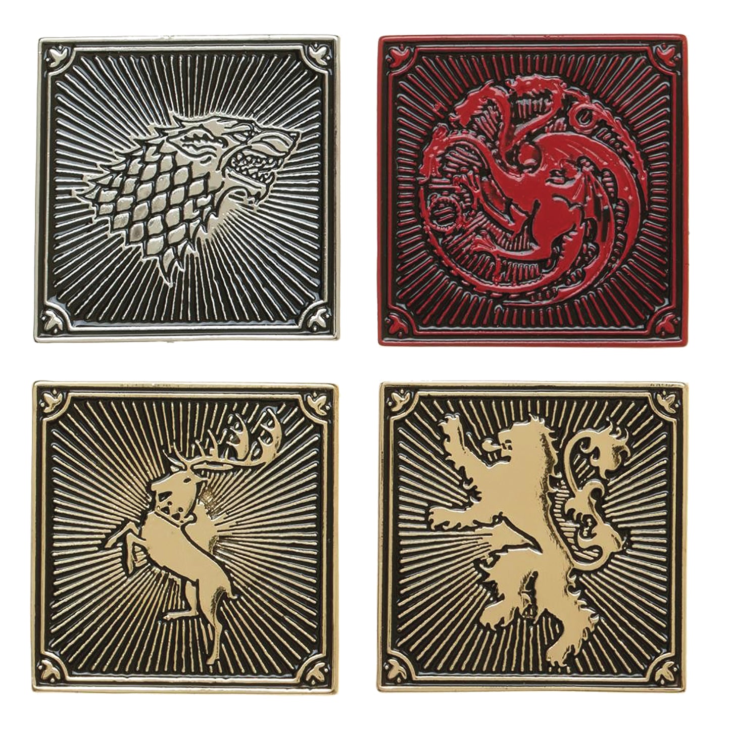 Game Of Thrones Lapel Pin Set